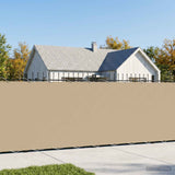 Vidaxl balkon privacy scherm 180 x 400 cm stof met pu-coating beige