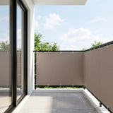 Vidaxl balkon privacy scherm 150 x 700 cm stof met pu-coating taupe