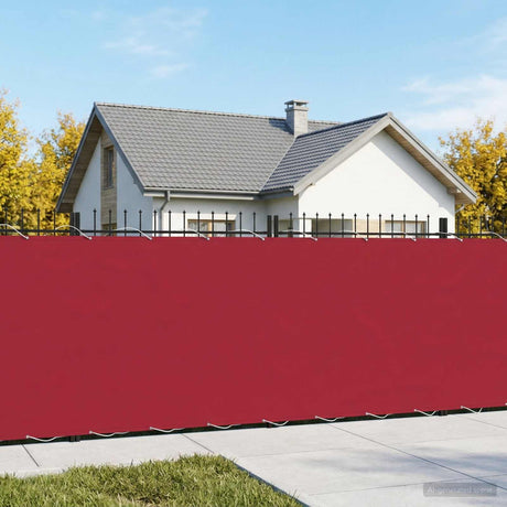 Vidaxl balkon privacy scherm 150 x 200 cm stof met pu-coating rood