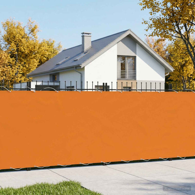 Vidaxl balkon privacy scherm 150 x 300 cm stof met pu-coating oranje