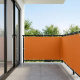Vidaxl balkon privacy scherm 150 x 200 cm stof met pu-coating oranje