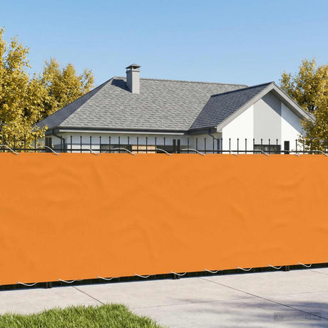 Vidaxl balkon privacy scherm 200 x 800 cm stof met pu-coating oranje