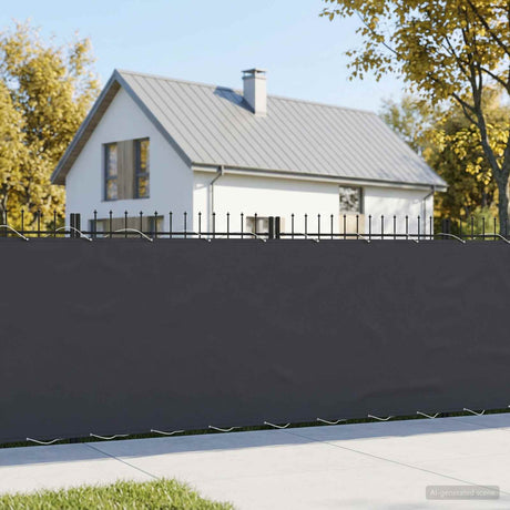 Vidaxl balkon privacy scherm 150 x 800 cm stof met pu-coating zwart