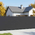 Vidaxl balkon privacy scherm 200 x 500 cm stof met pu-coating zwart