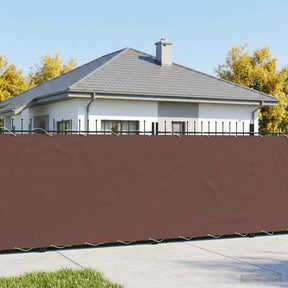 Vidaxl balkon privacy scherm 150 x 600 cm stof met pu-coating bruin