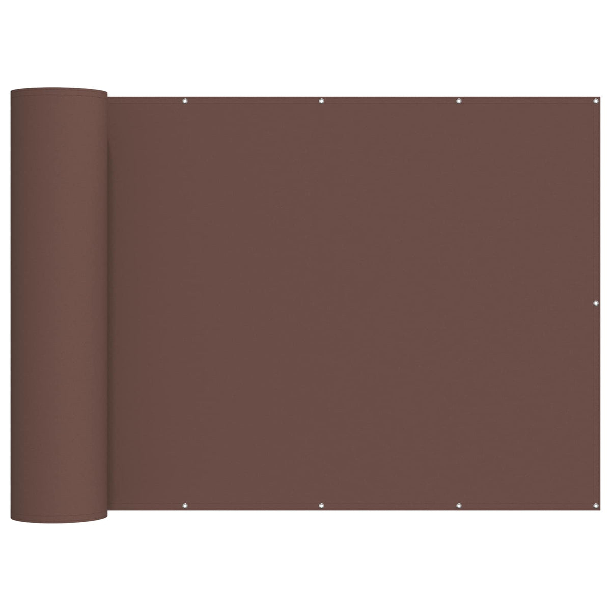 Vidaxl balkon privacy scherm 180 x 700 cm stof met pu-coating bruin