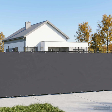Vidaxl balkonscherm 1,2 x 25 m stof met pu-coating antraciet