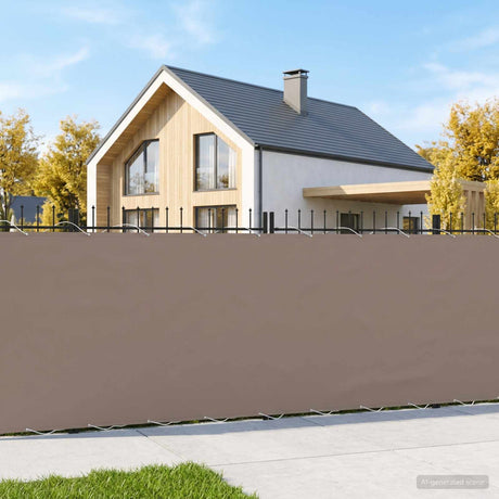 Vidaxl balkonscherm 1,2 x 25 m stof met pu-coating taupe
