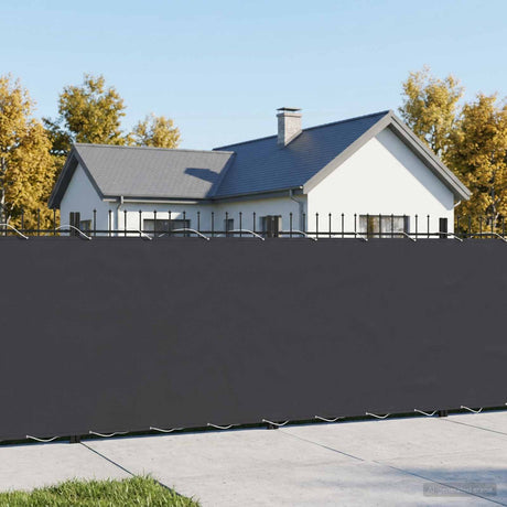 Vidaxl balkonscherm 1,2 x 25 m stof met pu-coating zwart