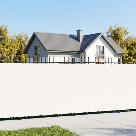 Vidaxl balkonscherm 1,5 x 25 m stof met pu-coating wit