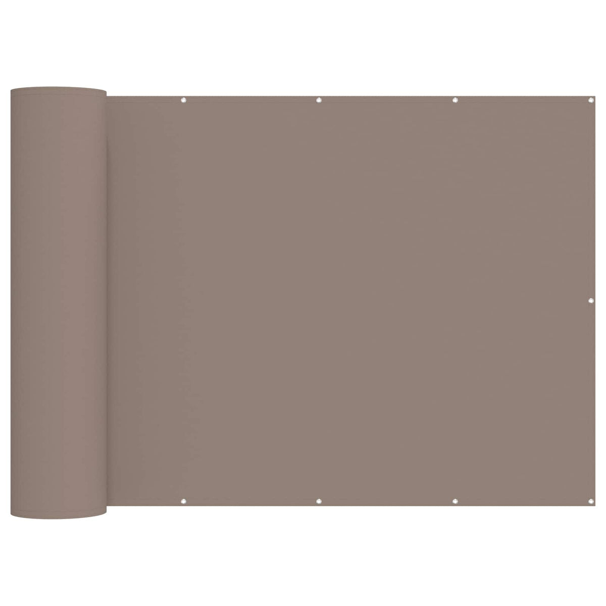 Vidaxl balkonscherm 1,8 x 15 m stof met pu-coating taupe