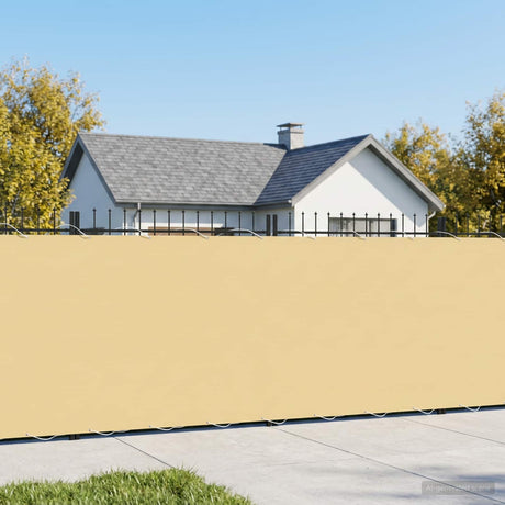 Vidaxl balkonscherm 1,8 x 25 m stof met pu-coating beige