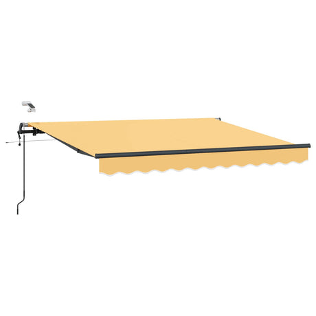 Vidaxl uitschuifbare luifel zand 300 x 250 cm polyester