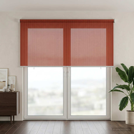 Vidaxl buitenrolgordijn 90% uv-blok terracotta 140 x 230 cm hdpe