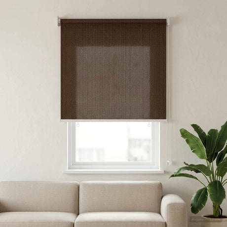 Vidaxl buitenrolgordijn 90% uv-blok bruin 60 x 140 cm hdpe