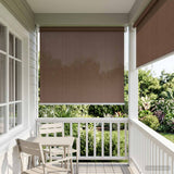 Vidaxl buitenrolgordijn 90% uv-blok taupe 100 x 140 cm hdpe