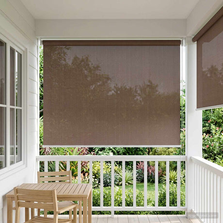 Vidaxl buitenrolgordijn 90% uv-blok taupe 60 x 230 cm hdpe