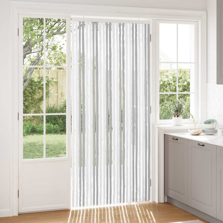 Vidaxl insecten gordijn chenille lichtgrijs en wit. 100 x 220 cm