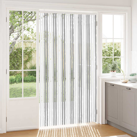 Vidaxl insecten gordijn chenille lichtgrijs en wit. 118 x 220 cm