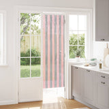 Vidaxl insecten gordijn chenille zilvergrijs en roze 56 x 185 cm