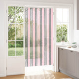 Vidaxl insecten gordijn chenille zilvergrijs en roze 100 x 200 cm