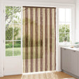 Vidaxl insecten gordijn chenille bruin en beige 118 x 220 cm 100% pp