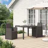 Vidaxl tuin eetstoelen 2 st lichtgrijs pp