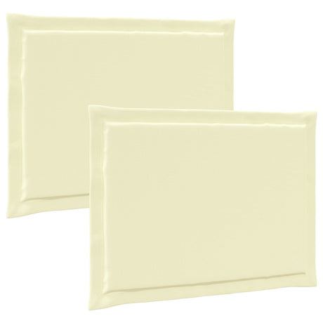Vidaxl zitkussens 2 st polyester crèmekleurig 47 x 36 x 2 cm