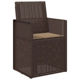 Vidaxl zitkussens 4 st polyester taupe 47 x 36 x 2 cm