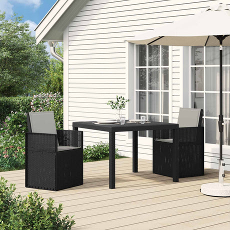 Vidaxl tuin eetstoelen 2 st anthraciet en lichtgrijs pp