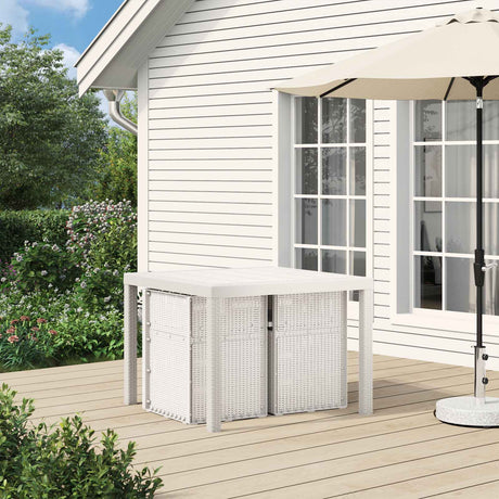 Vidaxl tuin eetstoelen 2 st wit en antracietkleurig pp