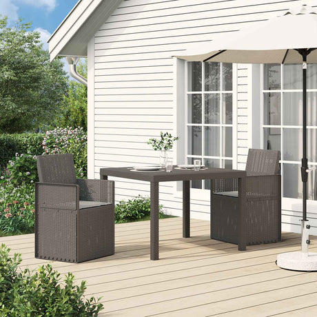 Vidaxl tuin eetstoelen 2 st lichtgrijs pp