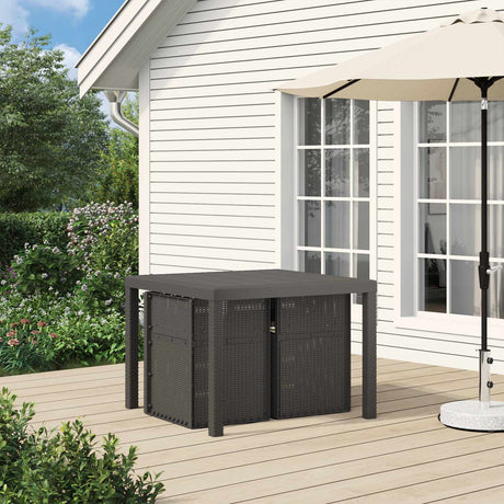 Vidaxl tuin eetstoelen 2 st lichtgrijs en crème pp