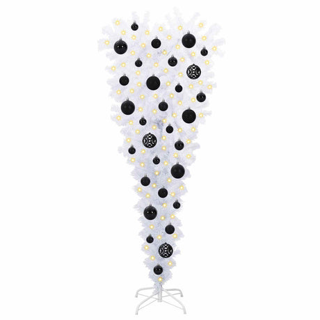 Vidaxl kunstkerstboom met 150 led wit 120 cm pvc en staal