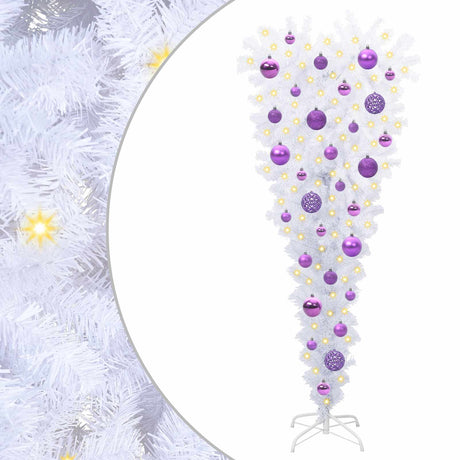Vidaxl kunstkerstboom met 150 led wit 120 cm pvc en staal