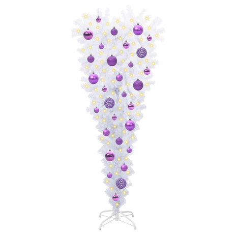 Vidaxl kunstkerstboom met 150 led wit 120 cm pvc en staal