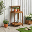 Vidaxl buiten pottingbank 56,5 x 48,5 x 107 cm massief acaciahout