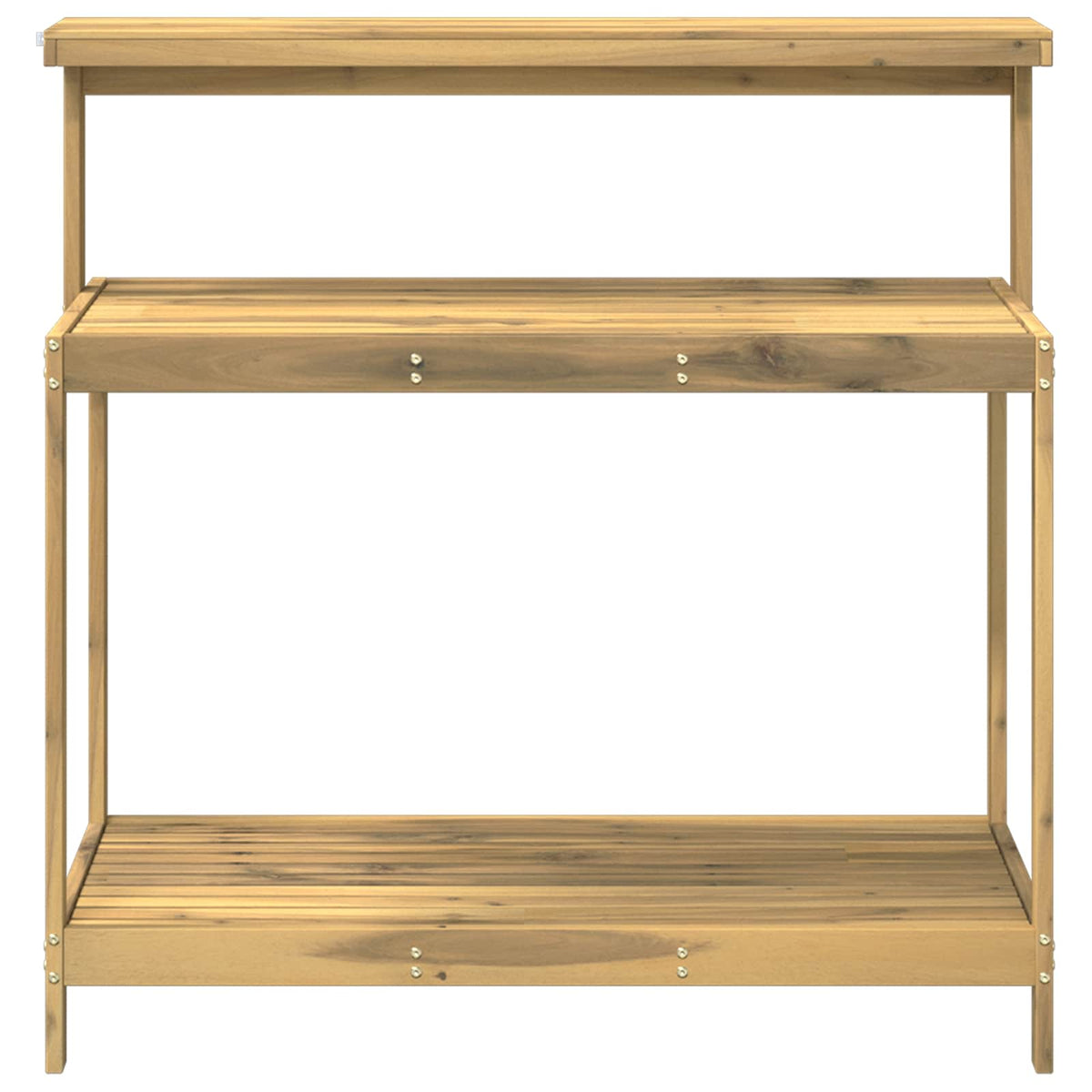 Vidaxl buiten pottingbank 111,5 x 48,5 x 107 cm massief acaciahout wit