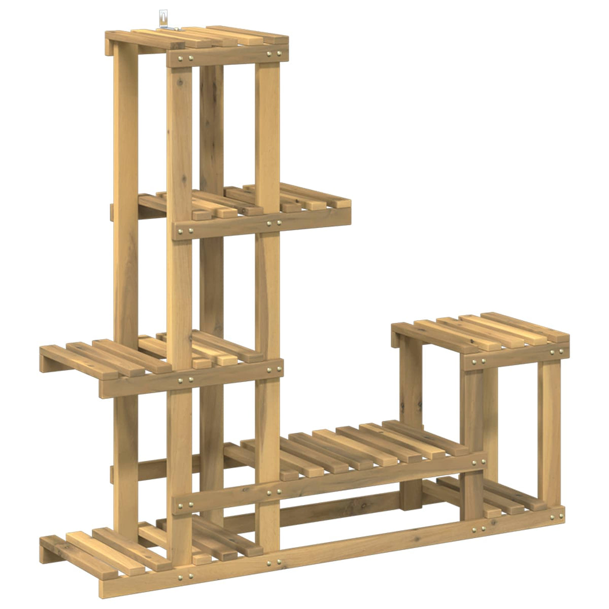 Vidaxl plantenstandaard wit 93,5 x 25 x 91,5 cm massief acaciahout