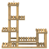 Vidaxl plantenstandaard wit 93,5 x 25 x 91,5 cm massief acaciahout