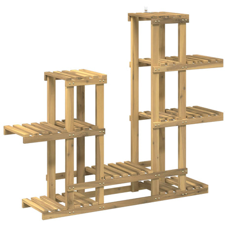 Vidaxl plantenstandaard wit 118 x 25 x 96,5 cm massief acaciahout