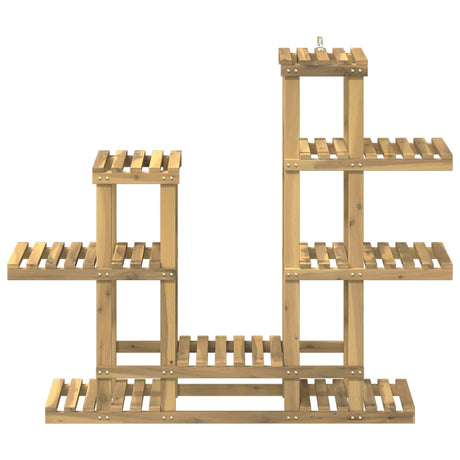 Vidaxl plantenstandaard wit 118 x 25 x 96,5 cm massief acaciahout