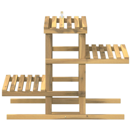 Vidaxl plantenstandaard wit 82 x 36 x 60 cm massief acaciahout