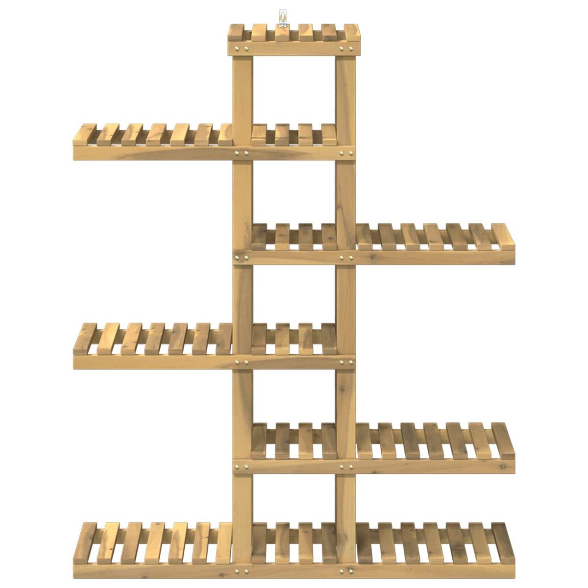 Vidaxl plantenstandaard wit 93 x 25 x 114,5 cm massief acaciahout
