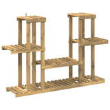 Vidaxl plantenstandaard wit 123 x 25 x 78,5 cm massief acaciahout
