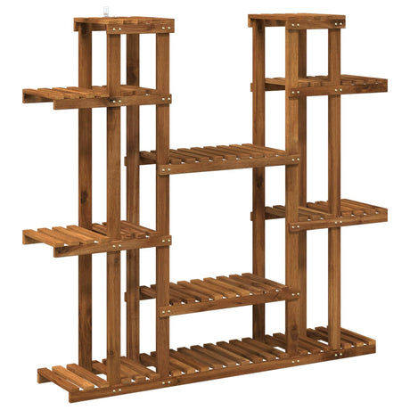 Vidaxl plantenstandaard naturel 123 x 25 x 114,5 cm massief acaciahout