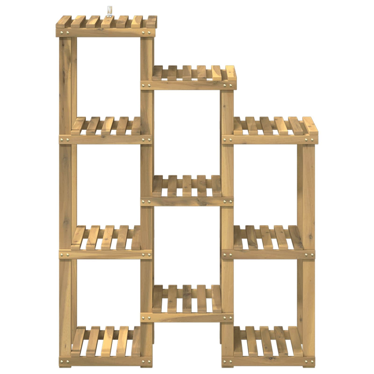 Vidaxl plantenstandaard wit 85 x 30 x 114,5 cm massief acaciahout