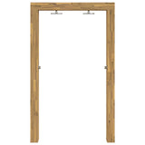 Vidaxl buitendouche 226 cm massief acaciahout en roestvrij staal wit
