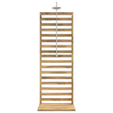 Vidaxl buitendouche 205,5 cm massief acaciahout en roestvrij staal wit