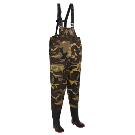 Vidaxl chest waders met laarzen maat 45 camouflage